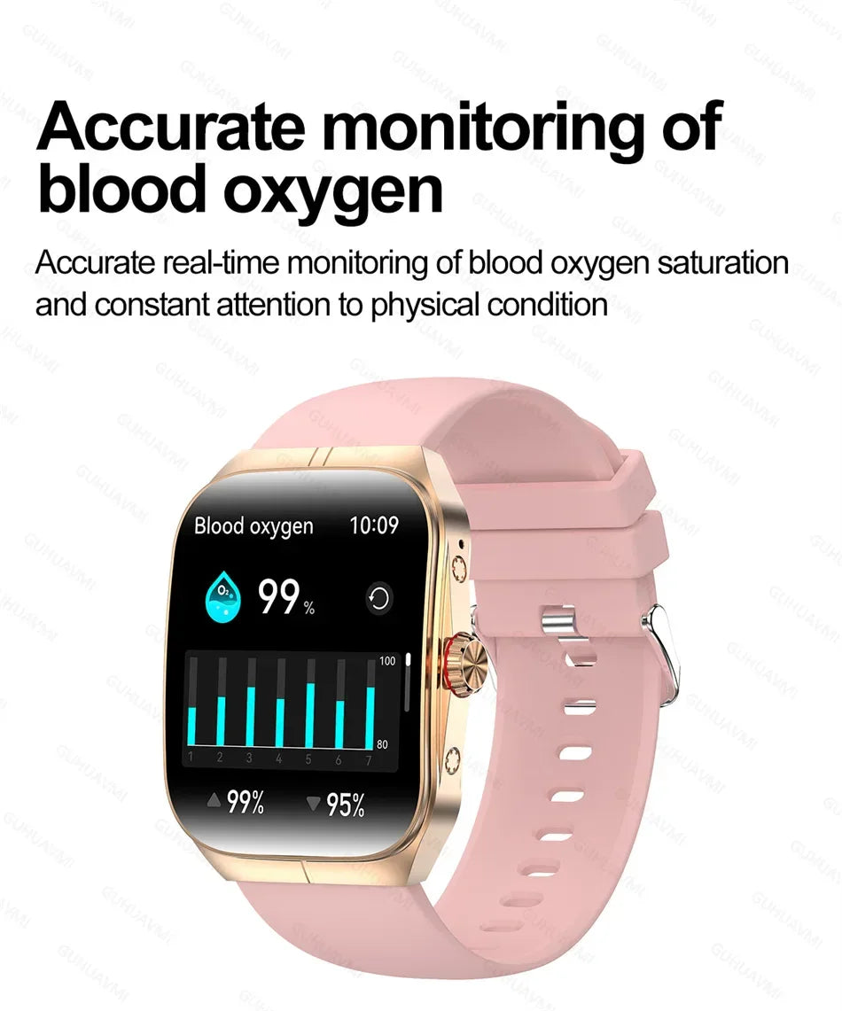 Smartwatch Men Women NFC AMOLED Screen Always Show Time Clock Bluetooth Call IP68 Waterproof Smart Watch Sport Fitness Bracelet