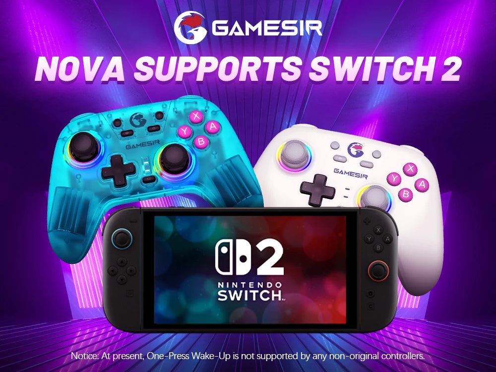 Gamesir Switch 2 Controller Nova PC Gamepads For Nintendo Switch 2/1 Steam Android IOS Gamer Hall Effective Sticks HD Rumble