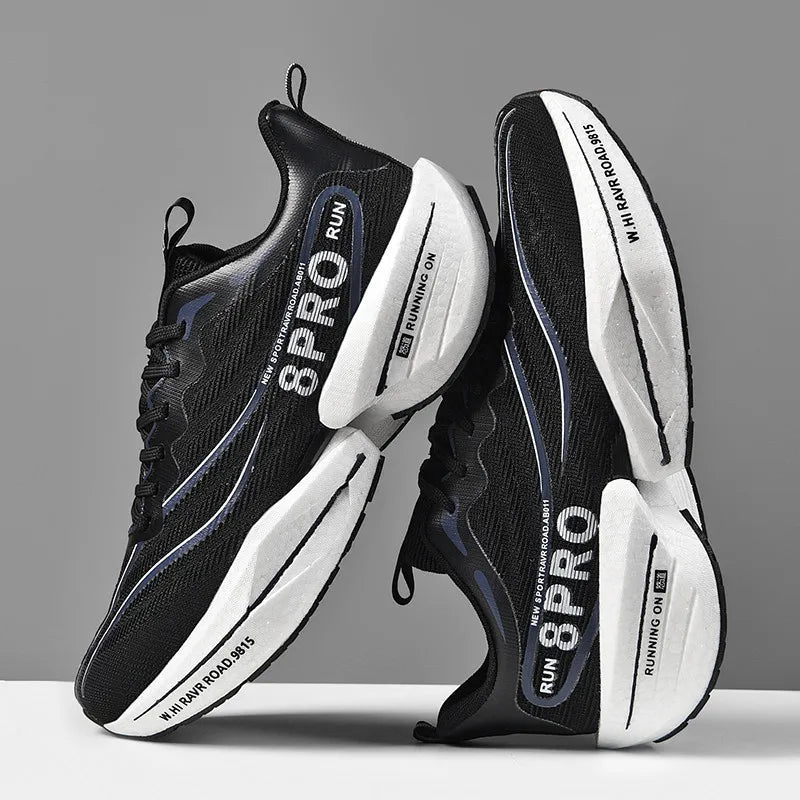 Marathon Full Palm Carbon Plate Sports Running Shoes Men Breathable Lightweight Women Comfortable Anti Slip Speciality Sneakers