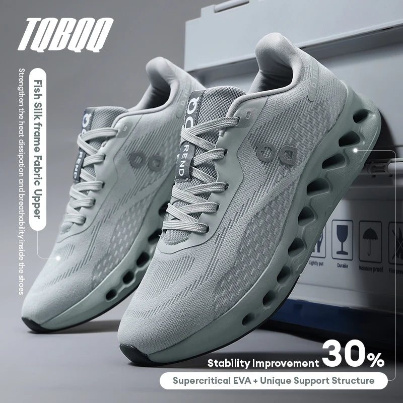 Men’s Lightweight Running Shoes – Breathable, Anti-Slip, Cushioned Mesh Sneakers Description