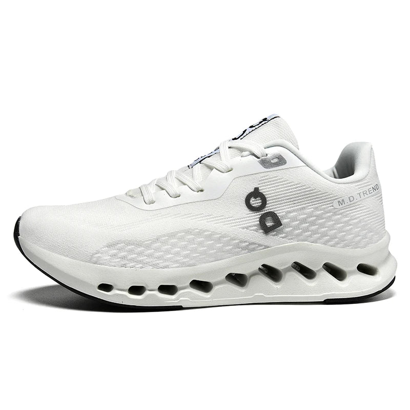 Men's Cushioned Running Shoes Energy Return Breathable Knit Arch Support Shock Absorption Marathon Women Casual Sneakers