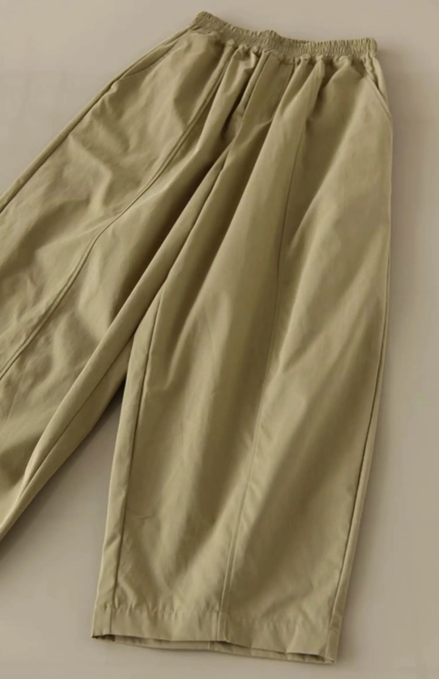 Retro Workwear Wide Leg Pants Women's High Waist Loose Casual Versatile Nine Point Straight Cut Carrot Pants Artistic Sle