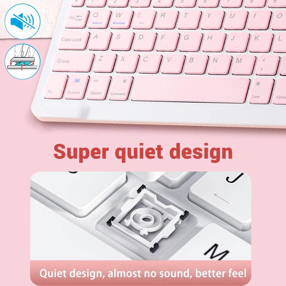 Bluetooth Keyboard and Mouse For iPad Xiaomi Samsung Huawei Phone Tablet Slim Mini Wireless Keyboard For Android IOS Windows