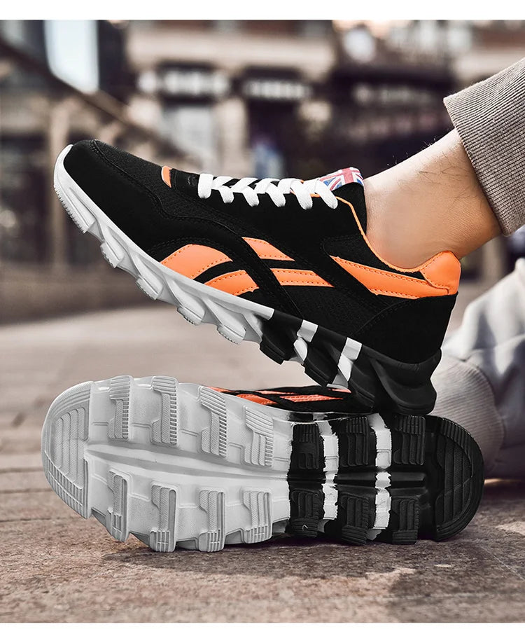 2025 new men's and women's running shoes breathable casual sneakers anti-slip vibration comfortable walking shoes 36-48