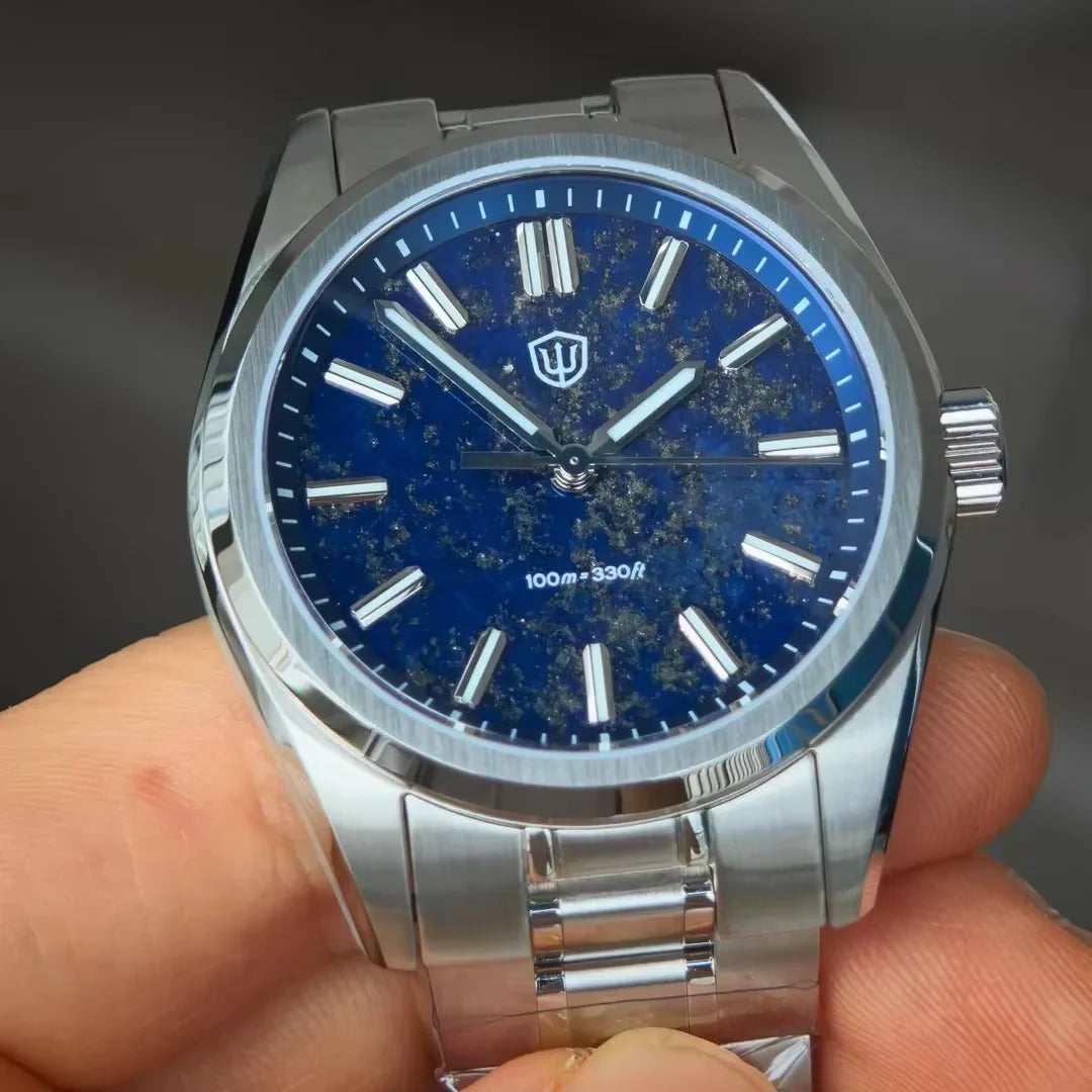 Watchdives WD0003B Original Design Aventurine Dial Men Watch VH31 Sweep Seconds Quartz Movement 36mm Watches Luminous Waterproof