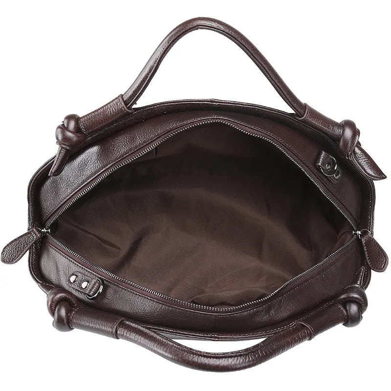 MOTAORA 2025 New Women Shoulder Bag Luxury Genuine Leather Handbag Female Oil Wax Cowhide Retro Embossed High Quality Ladies Bag