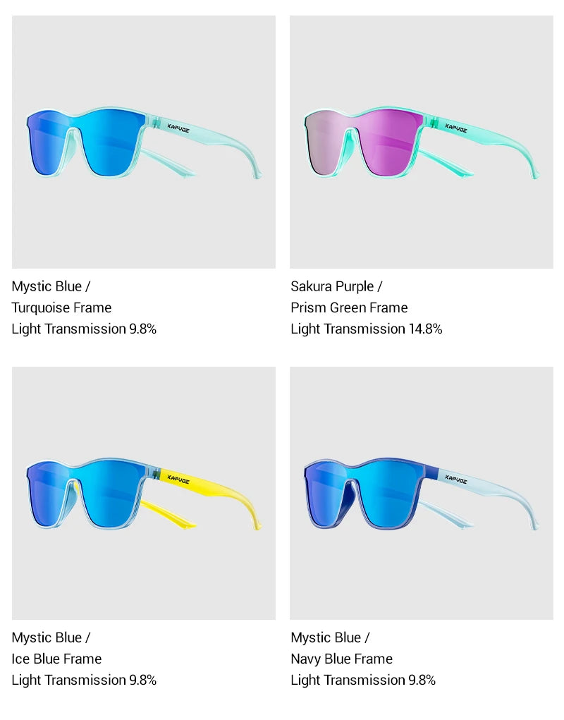 Kapvoe Polarized Outdoor Road Marathon Sports Cycling Glasses Men Women Riding Cycling Sunglasses UV400 Cycling Running Goggles