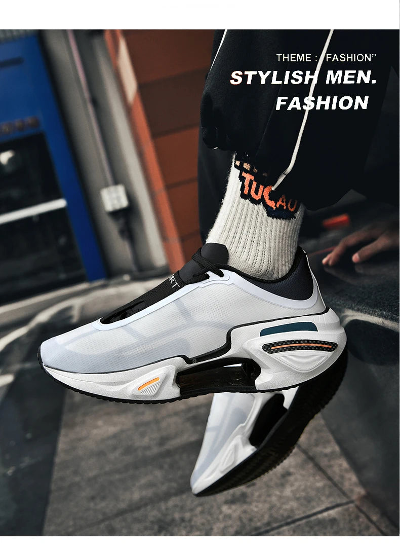 UrbanFlex™ Breathable Height-Lift Sneakers – Men's Casual Athletic Trainers