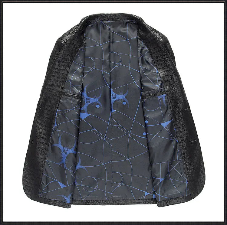 Spring Autumn New Suit Men Clothing Leather Jacket Male Leather Clothes PU Leather Coat Men's Suit Chaqueta Hombre FCY