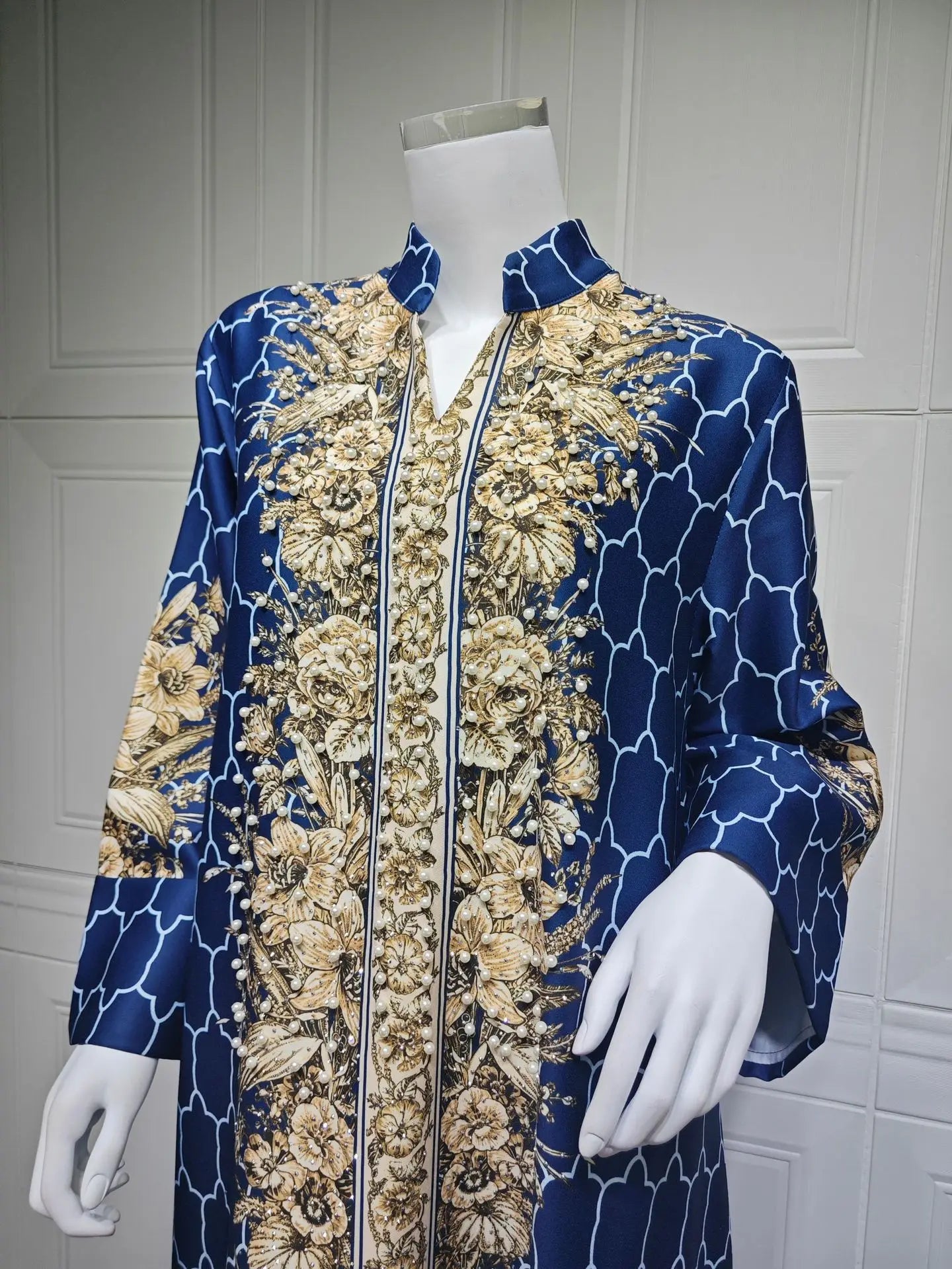 Muslim Dress Women Abaya for Eid Diamond Party Dresses Arab Long Robe Print Abayas Dubai Morocco Kaftan Islam Jalabiya Vestidos
