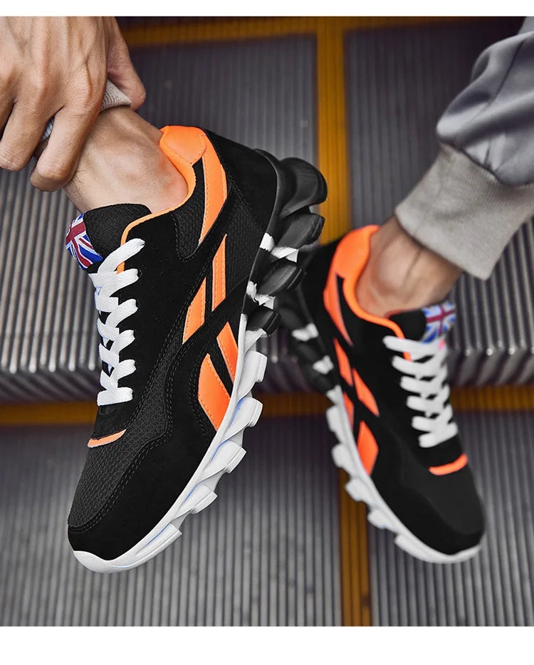 2025 new men's and women's running shoes breathable casual sneakers anti-slip vibration comfortable walking shoes 36-48
