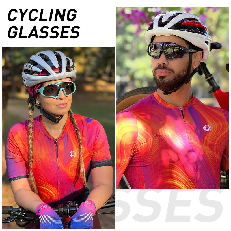 SCVCN Cycling Glasses Road Bike Eyewear Men Sports Eyewear Women Outdoor Goggles UV400 Bicycle Cycling Photochromic Sunglasses