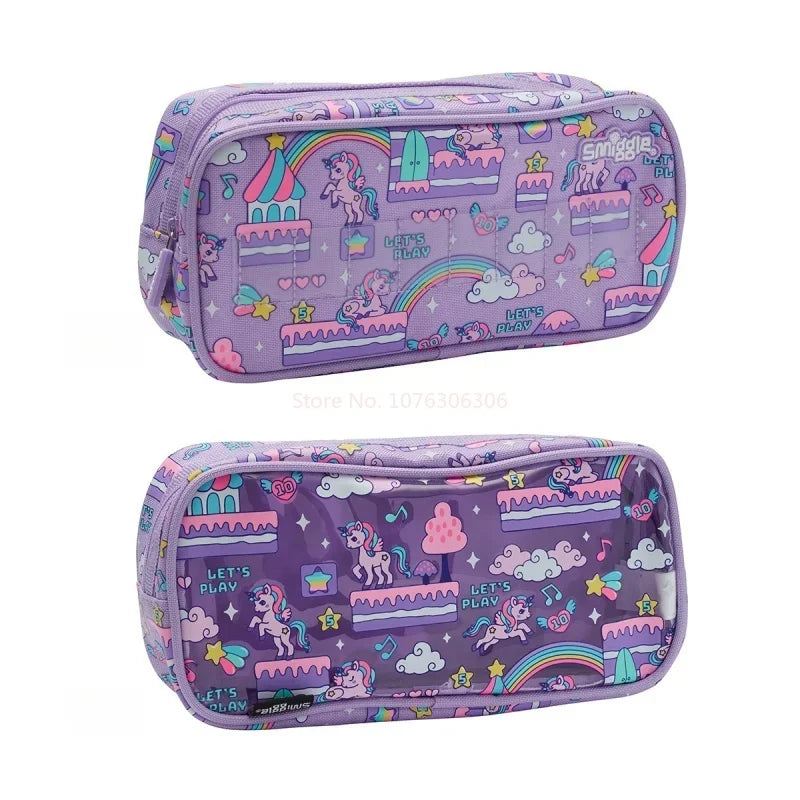 Genuine Australia Smiggle Backpack Student School Bag Pen Case Lunch Bag Double Shoulder Backpack Gift Separate Purchases