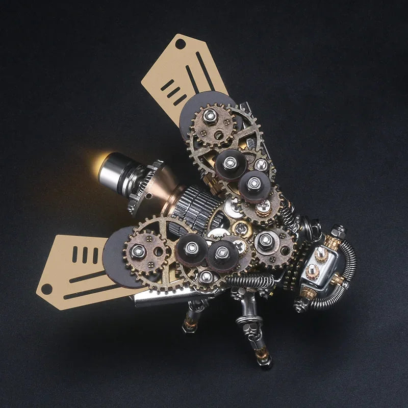 Mechanical Insect Iron Metal DIY Building Blocks 3D Three-Dimensional Assembly Model Puzzle toys Birthday Gift for Kid Adult