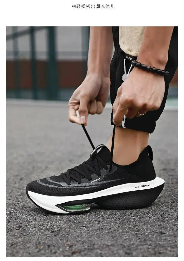 Fashion trend hollow breathable sports shoes comfortable wear-resistant couple running shoes lightweight sports shoes
