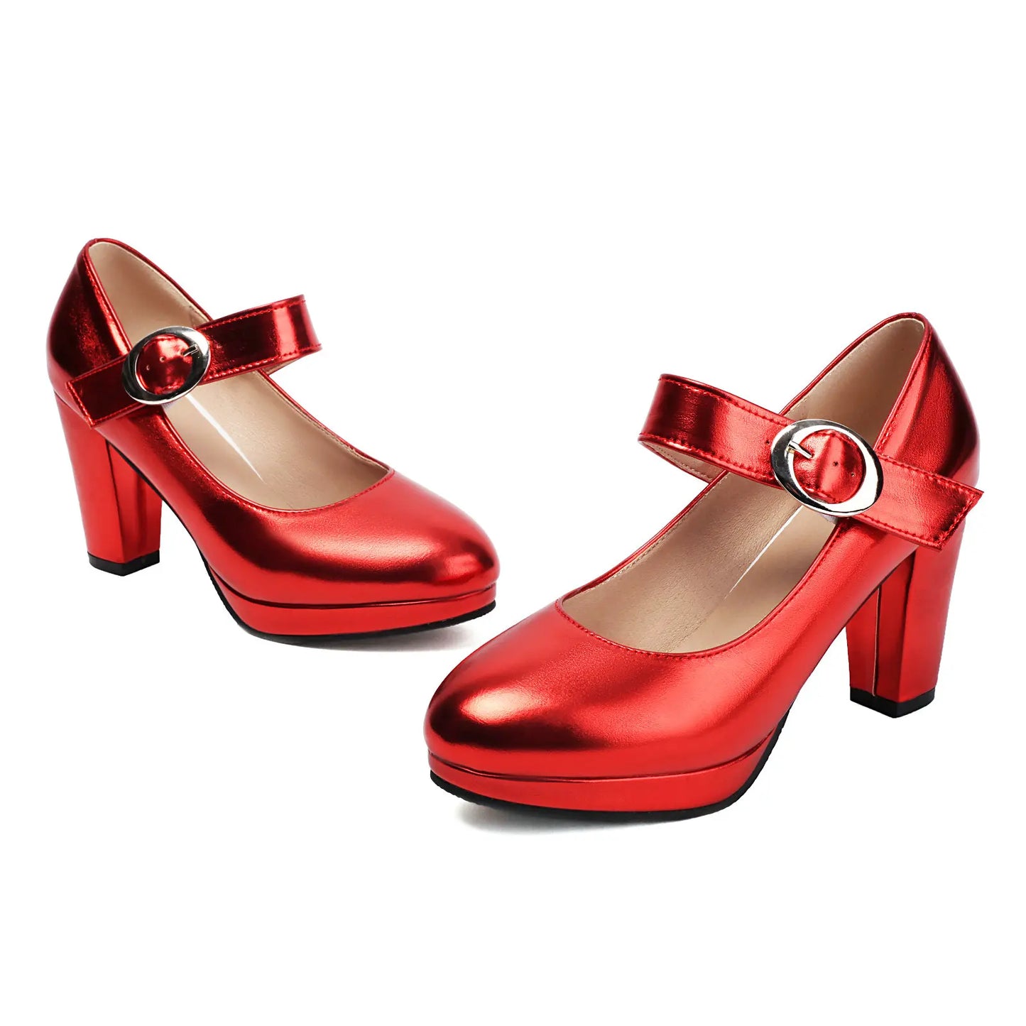 Dress Mary Jane Shoes for Women 2025 – Elegant Leather Platform Heels