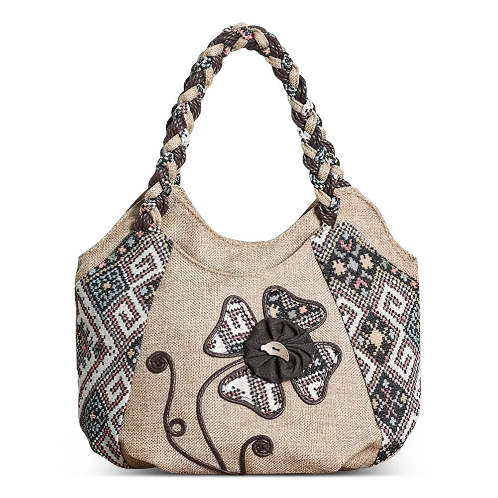 MOTAORA Women Handbags Vintage Canvas Bag Ladies Canvas Handbag Casual 2025 Woven Small Handbag Fabric Gout Craft Female Handbag