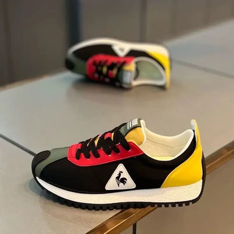Official-website 2025 Men's Casual Sneakers Summer Comfortable Breathable Lace-up Running Shoes Men's Outdoor Soft-soled Shoes