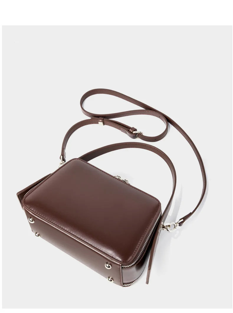 YANATARI underarm cowhide Genuine leather handbags women vintage shoulder bag female crossbody bags luxury high quality 2025