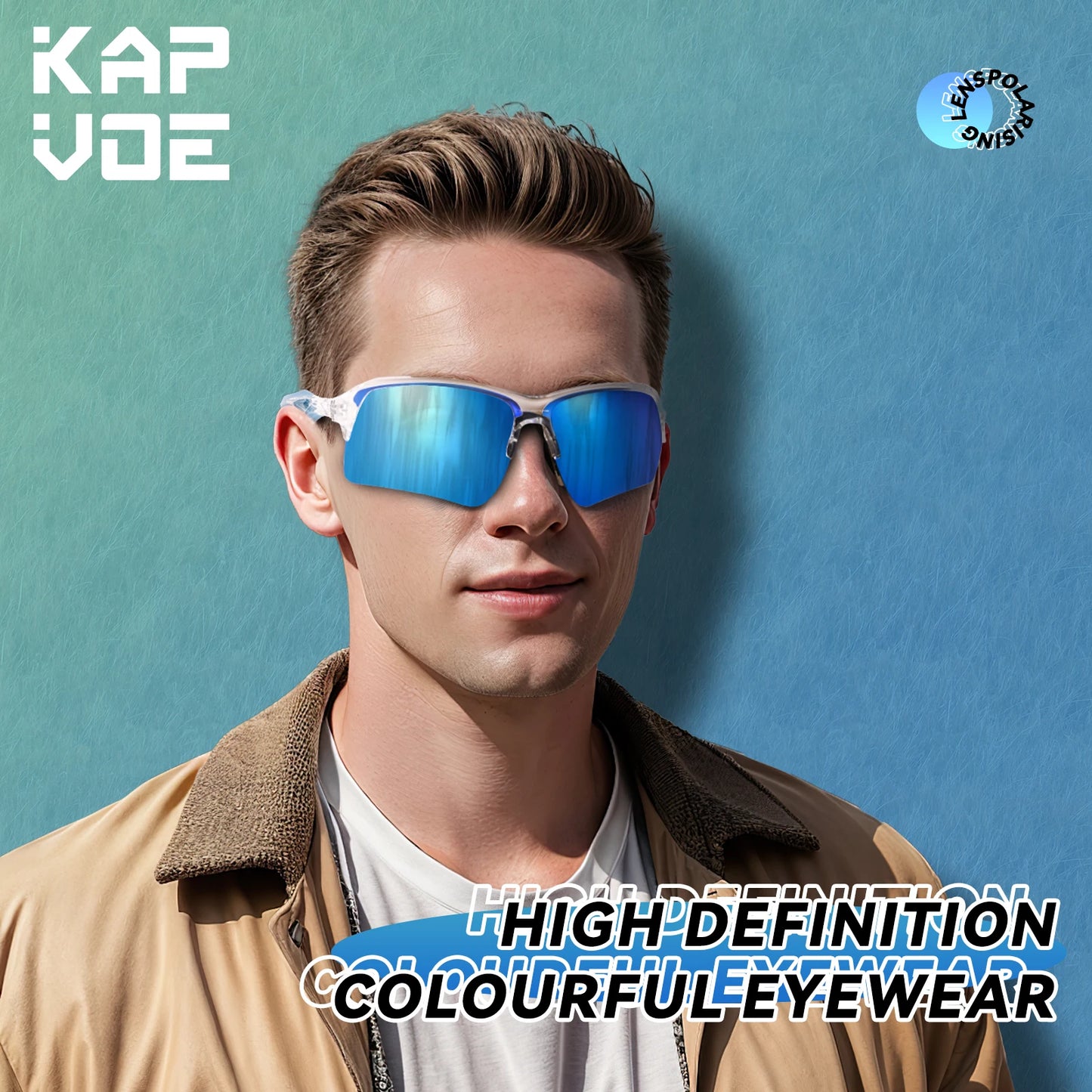 Kapvoe Men Outdoor Polarized Sunglasses Bicycle Cycling Glasses MTB Driving Bike Eyewear Women Sports Running UV400 Goggles New