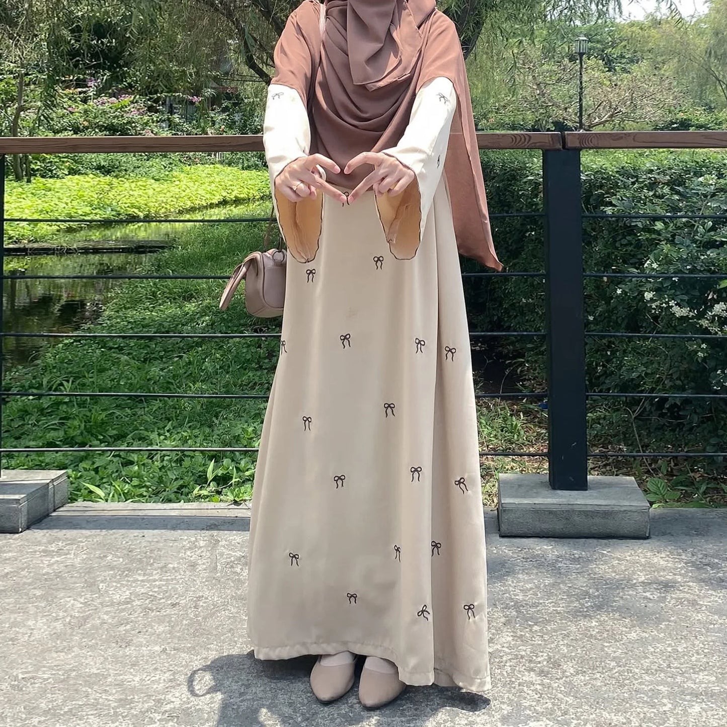 Eid Women Party Dress Muslim Abaya Bow Embroidery Modest Jalabiya Ramadan Long Dresses Abayas Vestidos Largos Kaftan Long Robe