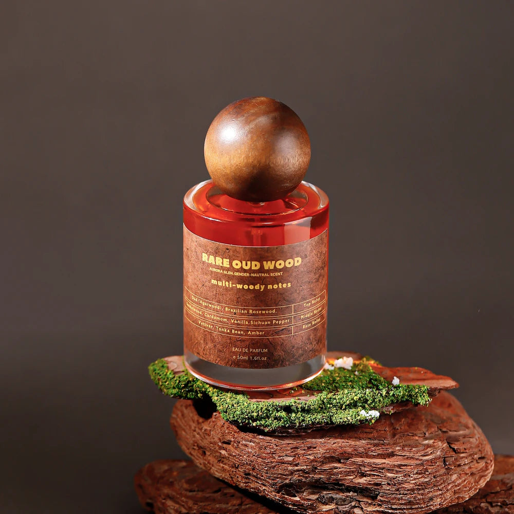 Rare Oud Eau de Parfum - Woody Unisex Perfume with Agarwood, Sandalwood & Tonka Bean | 50ML Luxury Fragrance for Women & Men