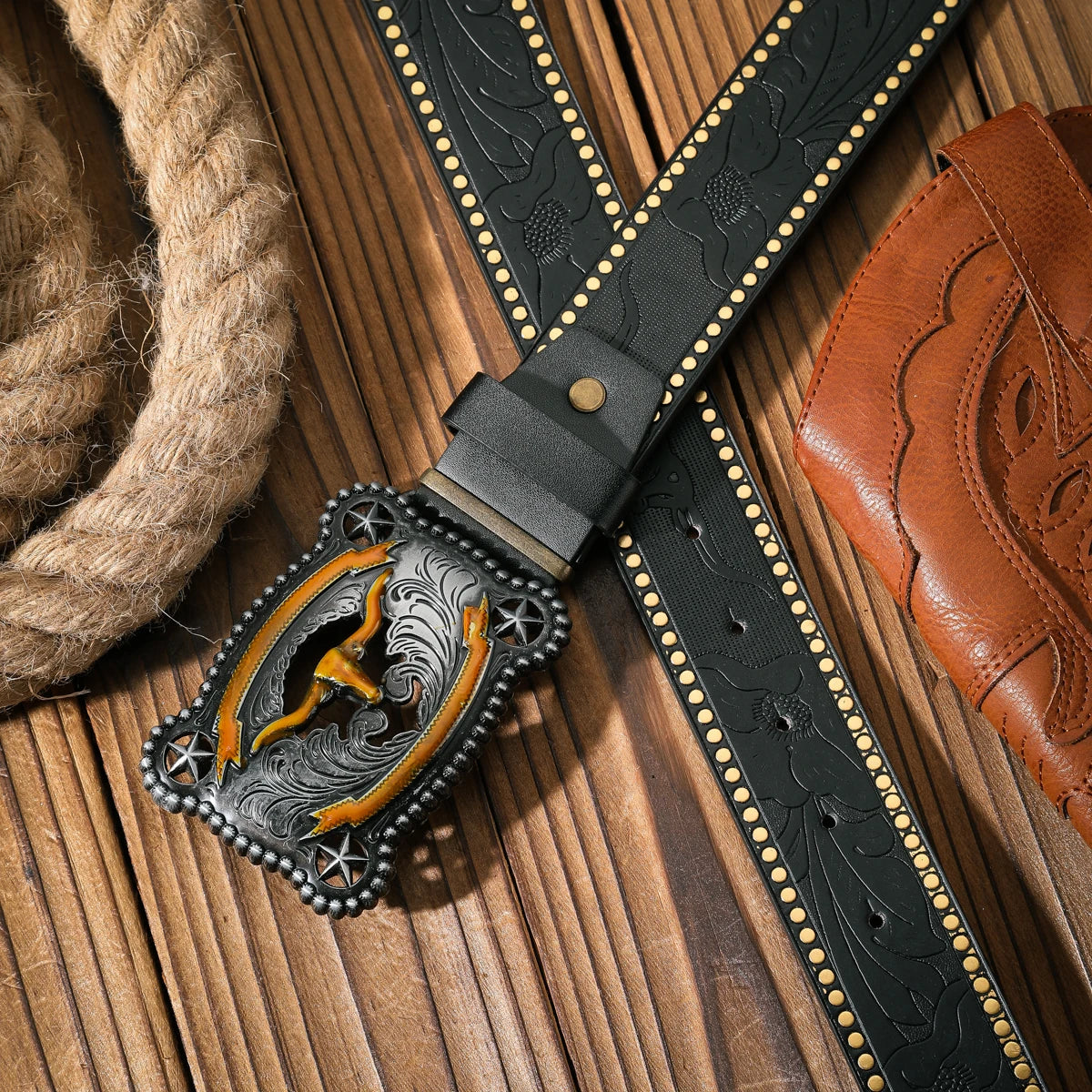 A casual and retro belt, a waist accessory for Western-style clothing, metal buckle, PU belt, suitable for both men and women