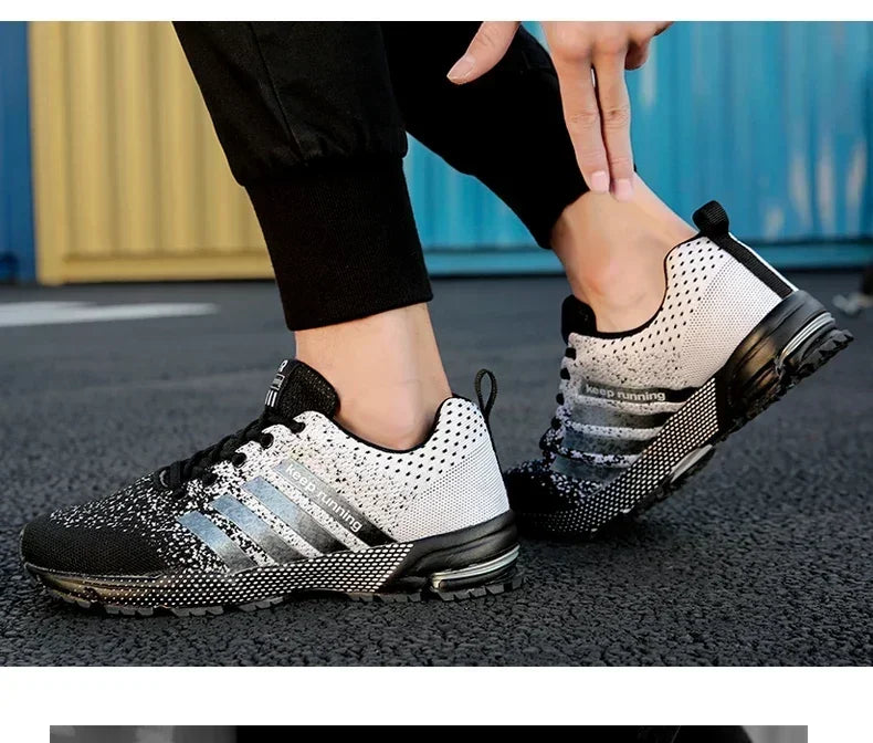 Men Casual Sneakers Summer Breathable Sport Shoes Lightweight Outdoor Mesh Running Shoes Athletic Jogging Tenis Walking Shoes