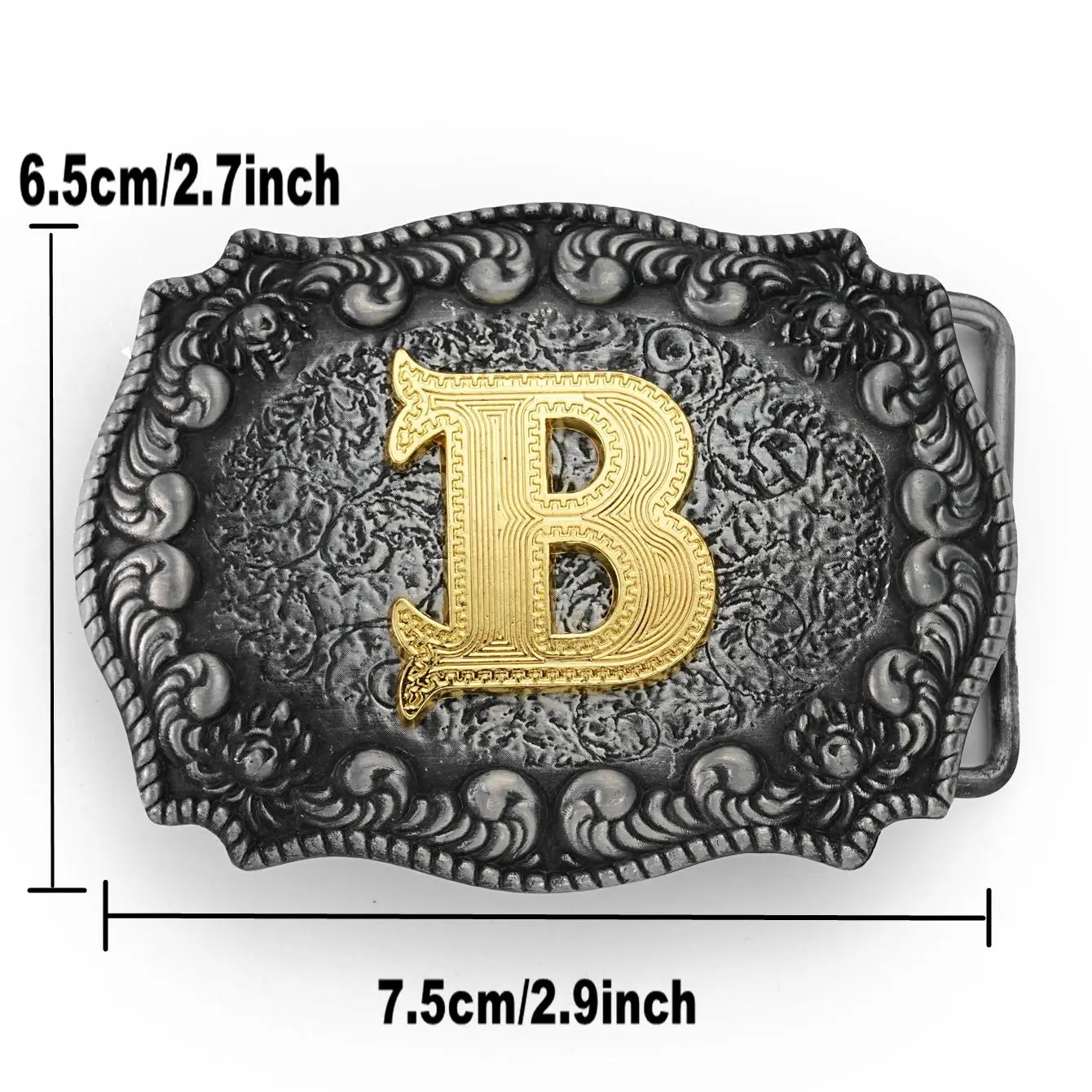 Western Cowboy letter belt buckle - stylish and unique stylish waist accessory