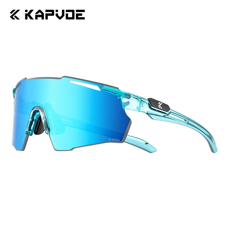 Kapvoe New Ultra HD Bicycle Sports Glasses Men Women Outdoor Road Riding Sunglasses Mountain UV400 Cycling Driving Goggles
