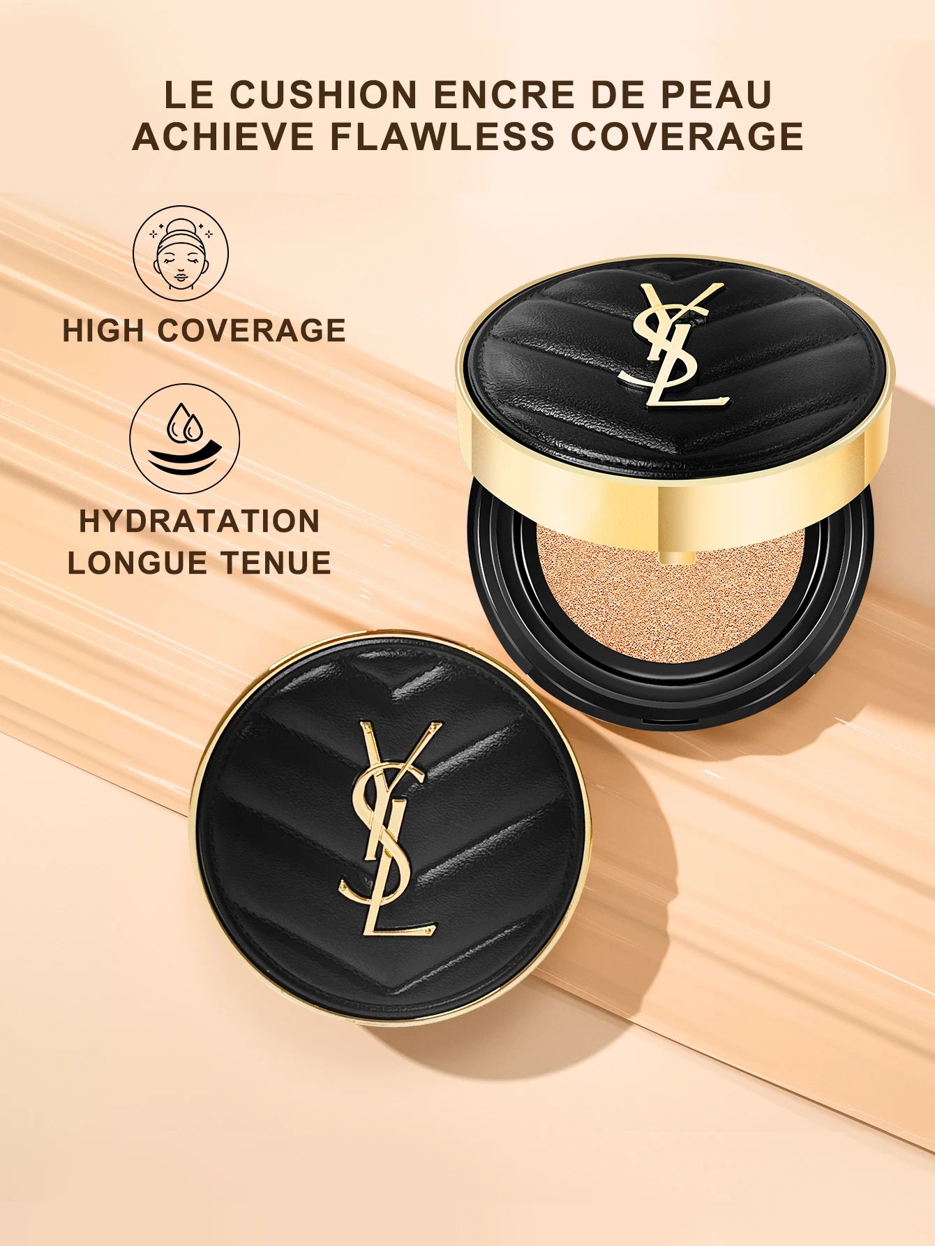 Yves Saint Laurent Le Cushion Encre De Peau-Luminous Matte Cushion Foundation SPF 33/ PA++ All Day Flawless Coverage Shine-Free