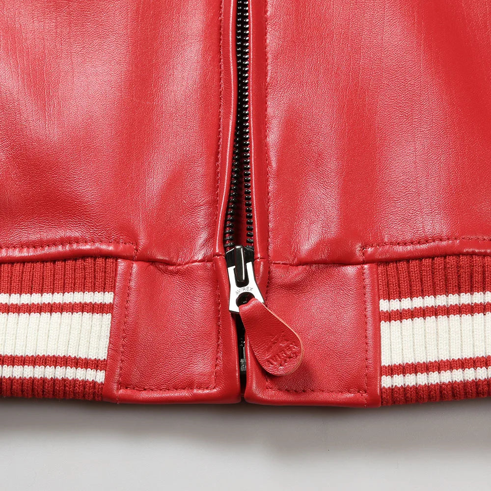 Fall and Winter Season New Women's Flight Suit Jacket French Lamb Leather Loose Fit outfits US Size Genuine Leather Coats coats