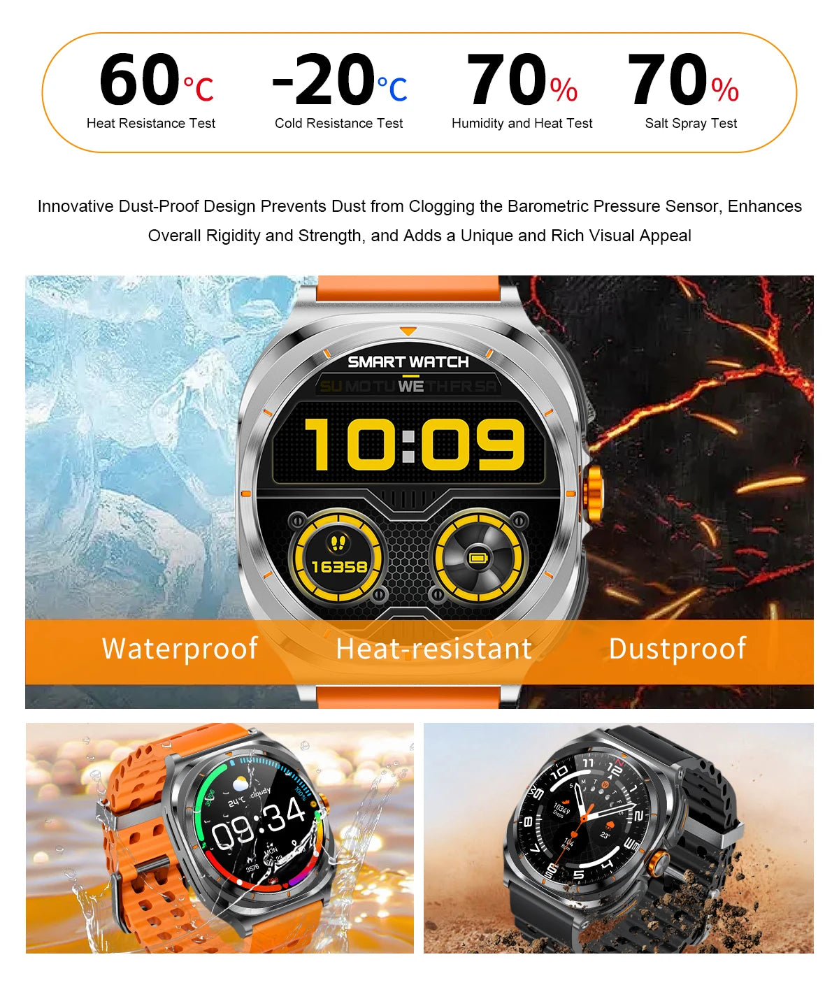 LIGE New Smart Watch With 2 in 1 TWS Wireless Headset Bluetooth Call 1.53" AMOLED Screen 400mAh IP67 Waterproof Sport Smartwatch