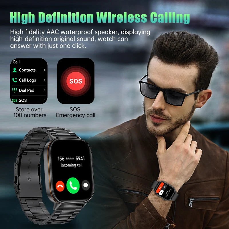 LIGE NEW GPS Smart Watch Men Compass Sports Fitness Bluetooth Call IP68 Waterproof Men Women Smartwatch For Xiaomi HUAWEI iPhone