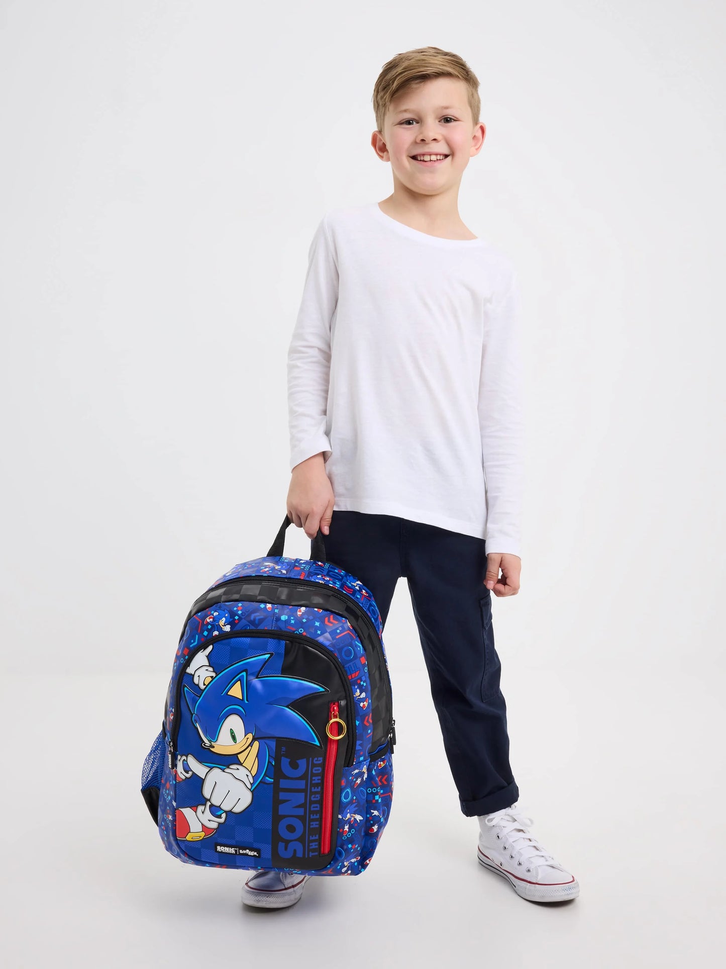 Australia Smiggle Schoolbag Sonic Backpack Cartoon Series Children School Bag Anime Backpack Student Gift Separate Purchases