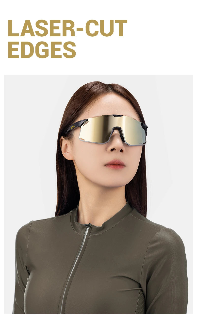 KAPVOE New Outdoor Cycling Sunglasses Men Women Mountain Bicycle Sports Eyewear MTB Bike Cycling Glasses UV400 Running Goggles