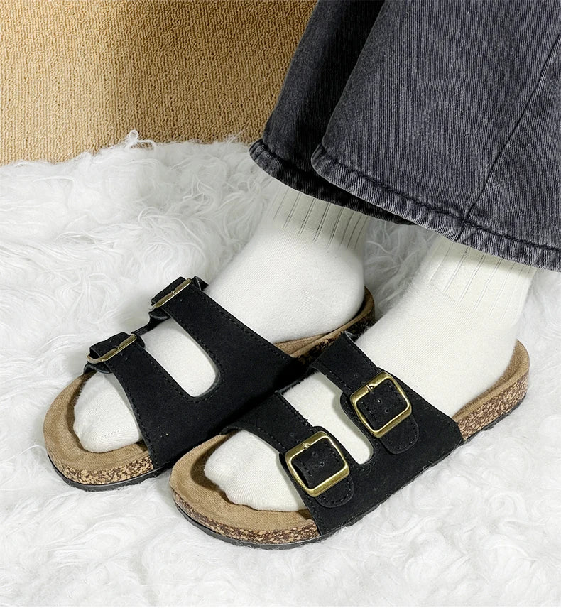 Leather Sandal For Men And Women Beach Sandals 2025 Designer Men's Shoes Women Comfortable Slipper Original Brands Shoes Summer