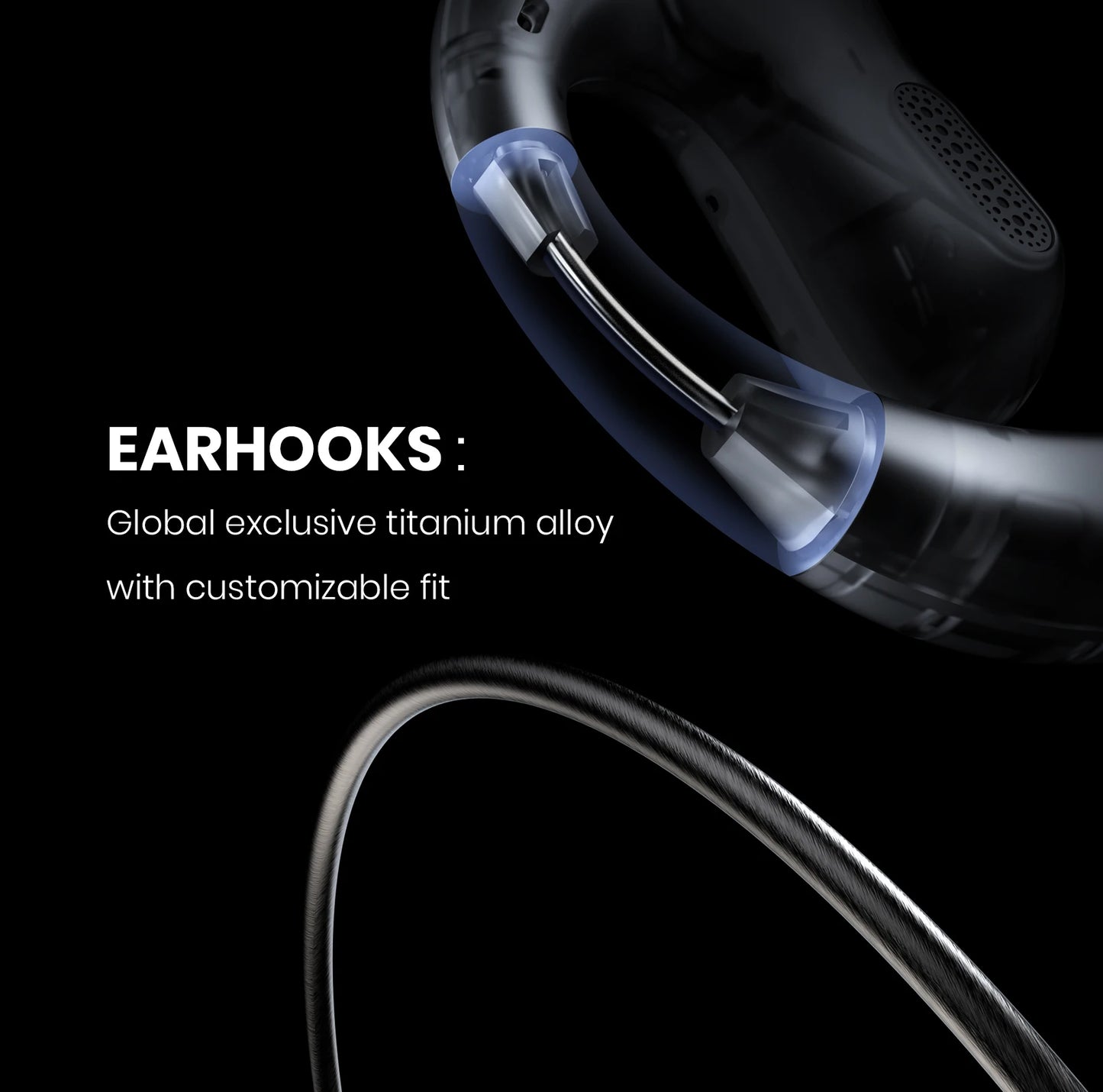 Oneodio OpenRock Pro Open Ear Wireless Headphones Sports Air Conduction Bass Earphones Bluetooth 5.2 Earbuds TWS With 4 Mic ENC