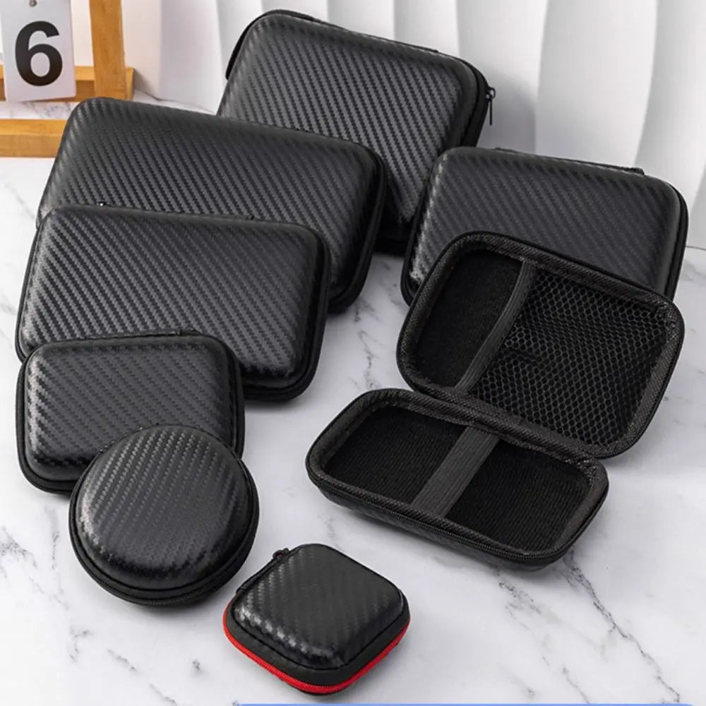 High Quality EVA Earphone Bag Shockproof Wear-resistant Data Cable Organizer Portable Universal Digital Accessories Storage Box