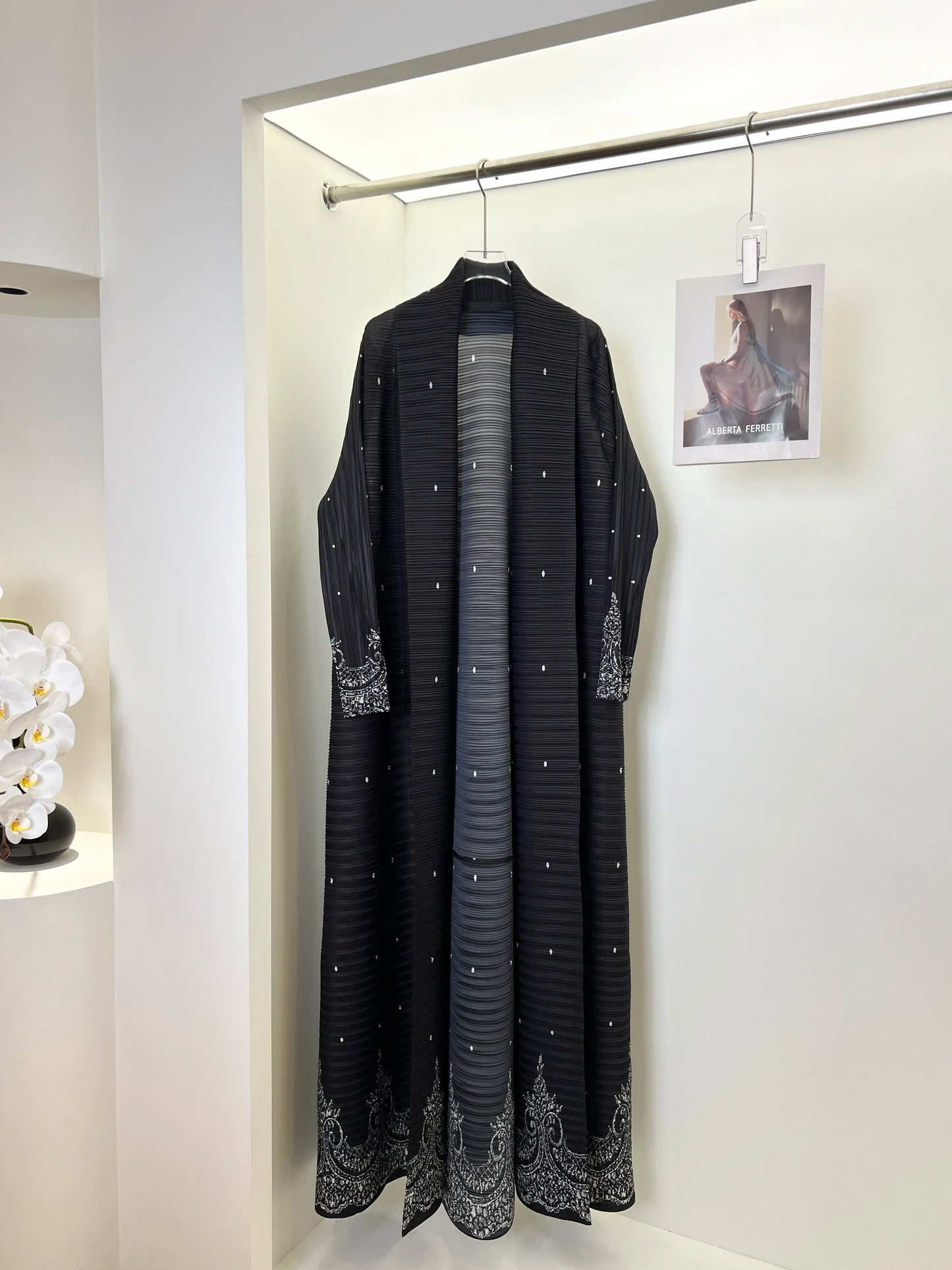 KAF Women Abaya 2025 Spring and Autumn New Fashion Retro Printing Loose Large Size Cardigan Design Luxury Female Abaya