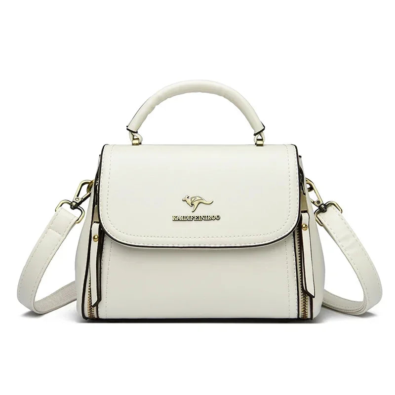 High Quality Soft Leather Tote Bag Fashion New Solid Ladies Purses and Handbags Large Capacity Shoulder Croosbody Bag for Women