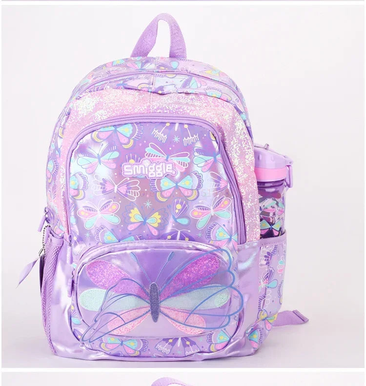 Genuine Australia Smiggle Backpack Butterfly School Bag Cartoon Series Anime Backpack Student Gift Separate Purchases