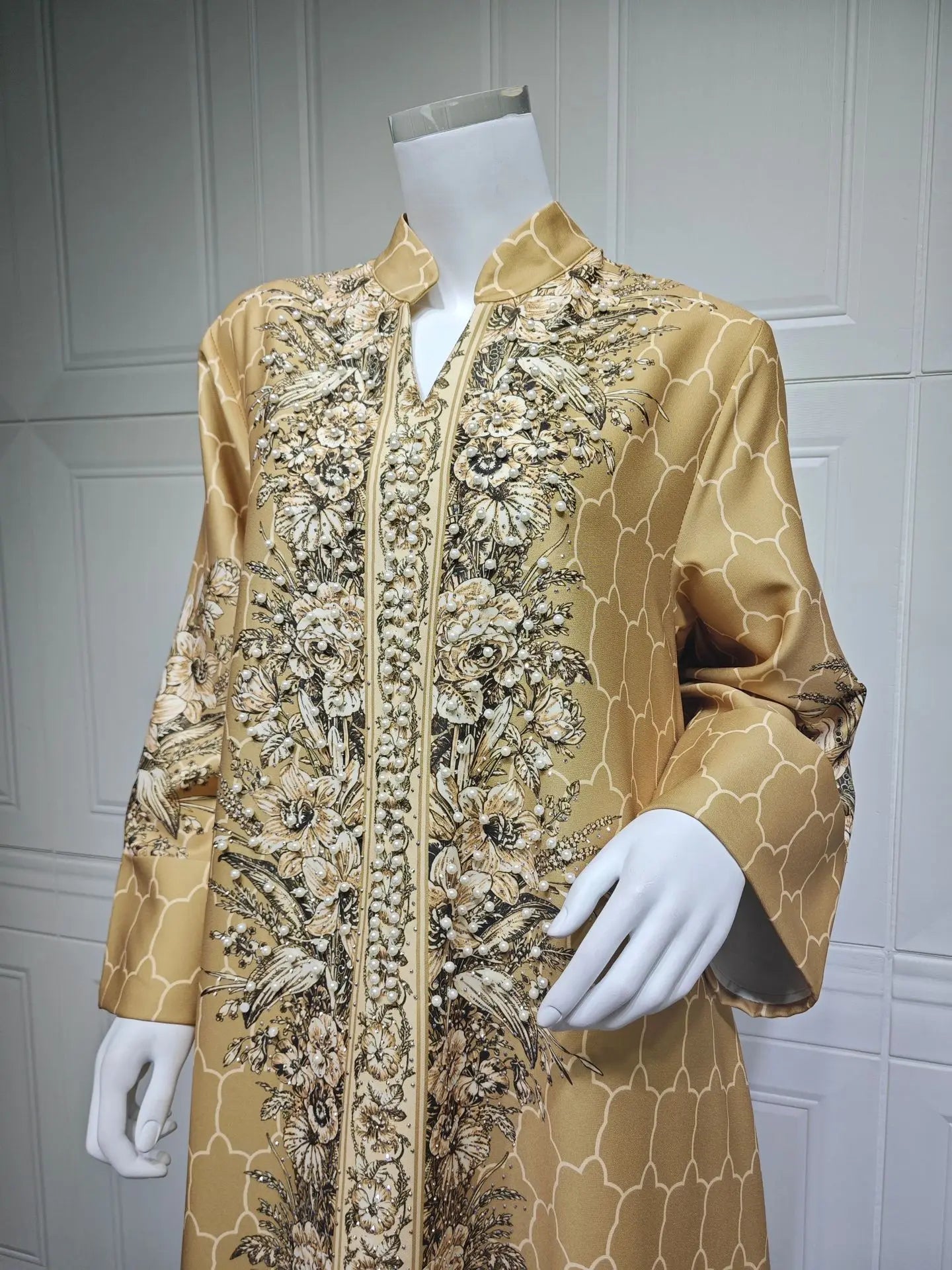 Muslim Dress Women Abaya for Eid Diamond Party Dresses Arab Long Robe Print Abayas Dubai Morocco Kaftan Islam Jalabiya Vestidos