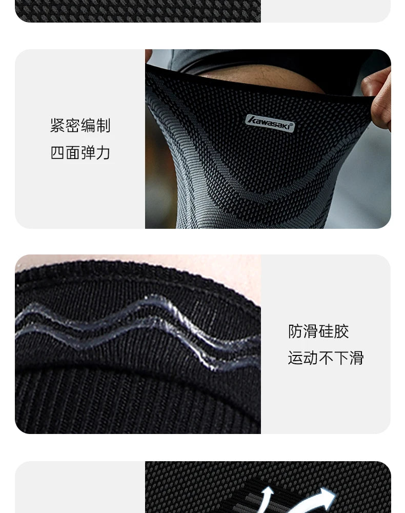 KAWASAKI Knee Pads for Badminton Basketball Yoga Women Men Patella Brace Knee Support Fitness Protector Work Gear