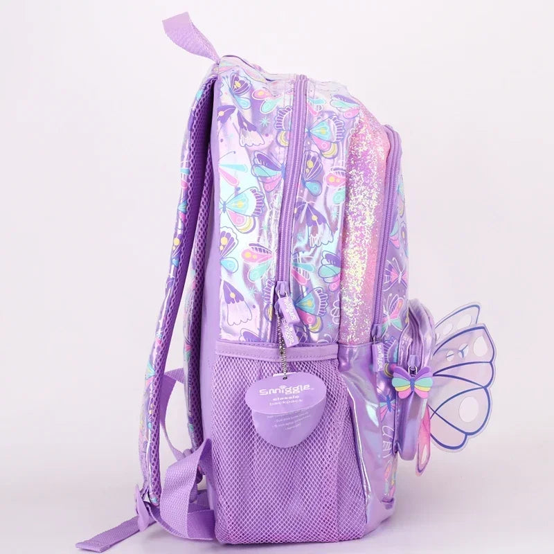 Genuine Australia Smiggle Backpack Butterfly School Bag Cartoon Series Anime Backpack Student Gift Separate Purchases