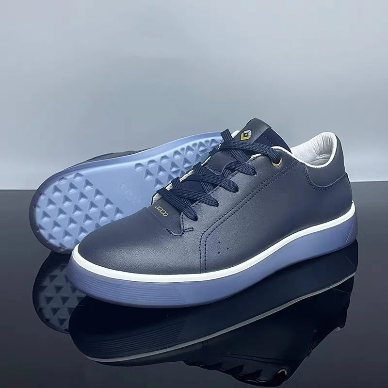 Fashion Genuine Leather Men Sneakers Breathable Comfort Classic Casual Shoes Mens Outdoor Walking Shoes Couple Footwear