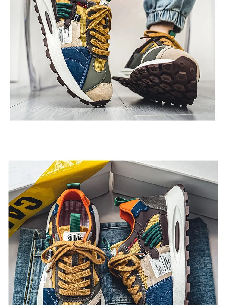 Trendy Men's Casual Running Shoes 2025 New Quality Fashion Sneakers for Mens Mesh Outdoor Tennis Training Shoes Tenis Masculino