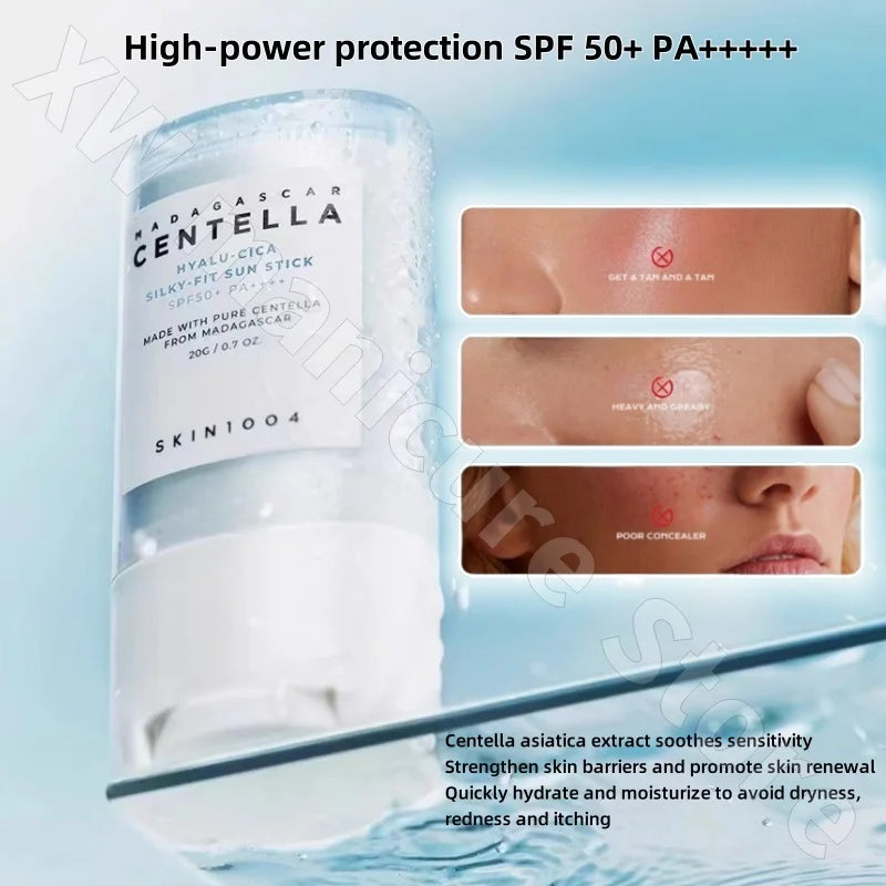 Skin1004 Centella Asiatica Hyaluronic Acid Water Essence Sunscreen Stick Refreshing Lightweight Non-greasy Portable 20g