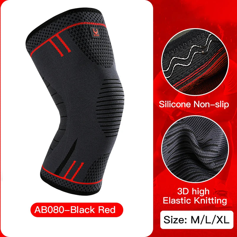 Professional Knee Support Compression Knee Sleeve Anti Slip Silicone Knee Braces for Knee Pain Meniscus Tear