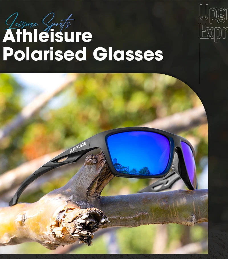 KAPVOE Polarized Glasses Men Women Fishing Goggles Camping Hiking Road Driving Eyewear Sport Sunglasses bicycle running Glasses